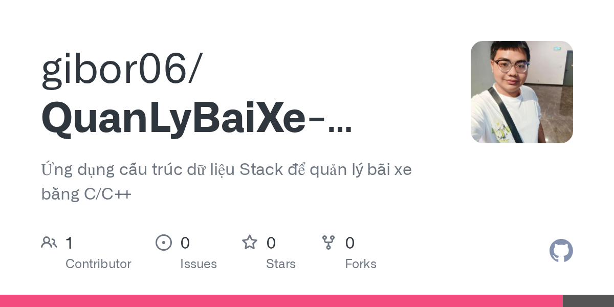 QuanLyBaiXe-DACK GitHub card