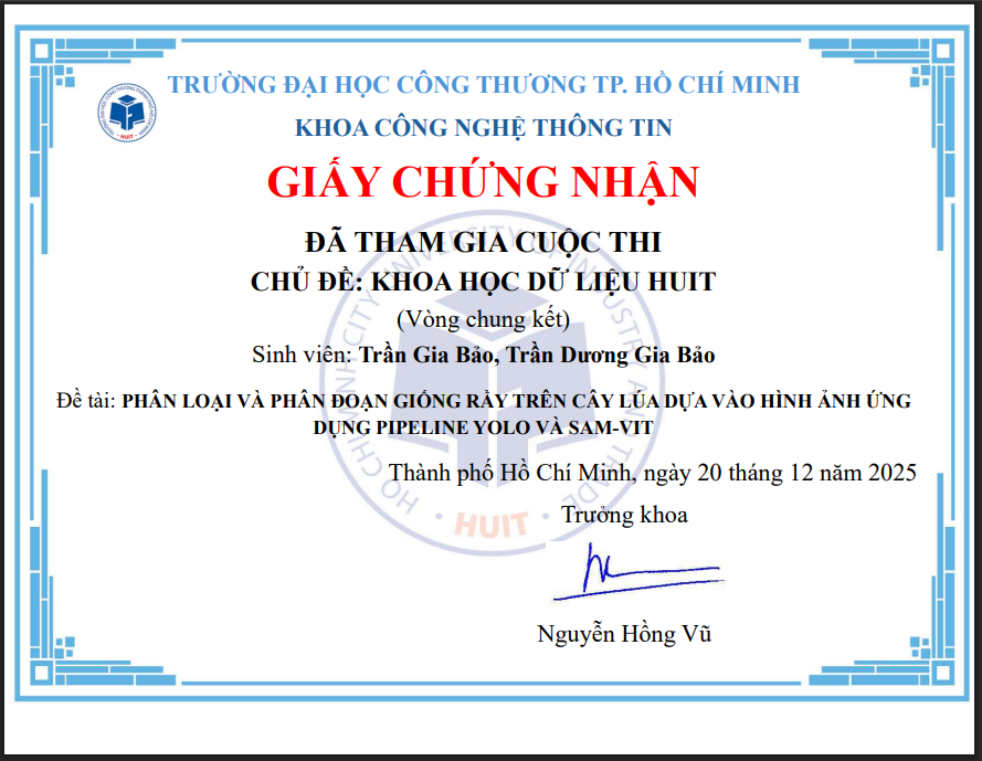 Ảnh thành tích khai thác dữ liệu 2025